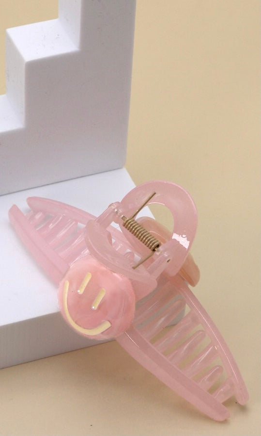 “Smile” Jelly Twist Claw Clip (Multiple Colors)