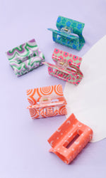 Groovy Patterned Small Claw Clips (Multiple Designs)