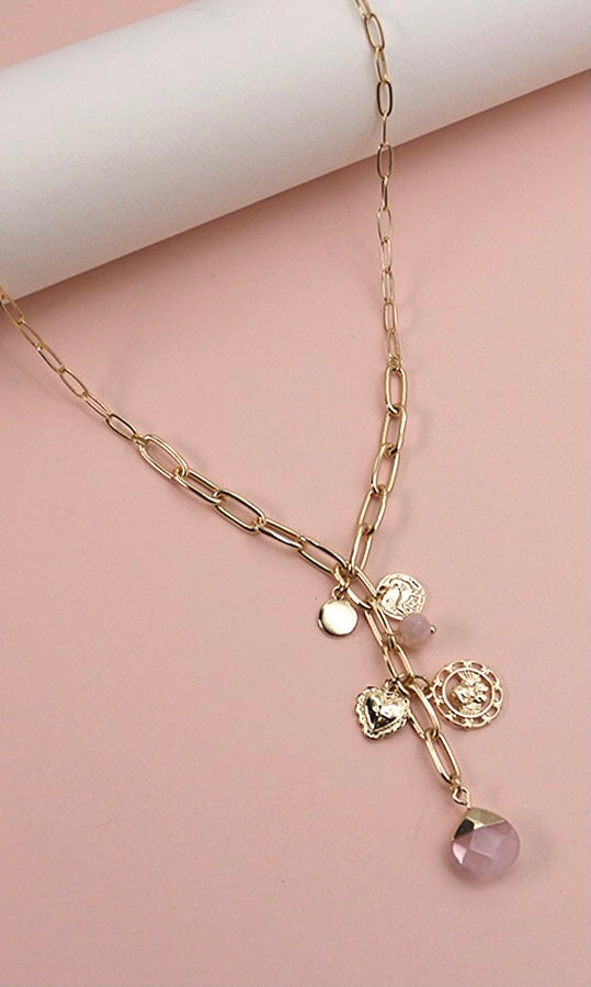 “Charms”  Drop Necklace