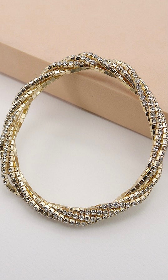 Twisted Diamond Bracelet