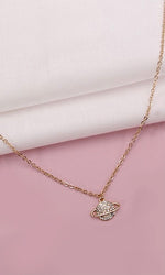 “Saturn” Planet Diamond Necklace