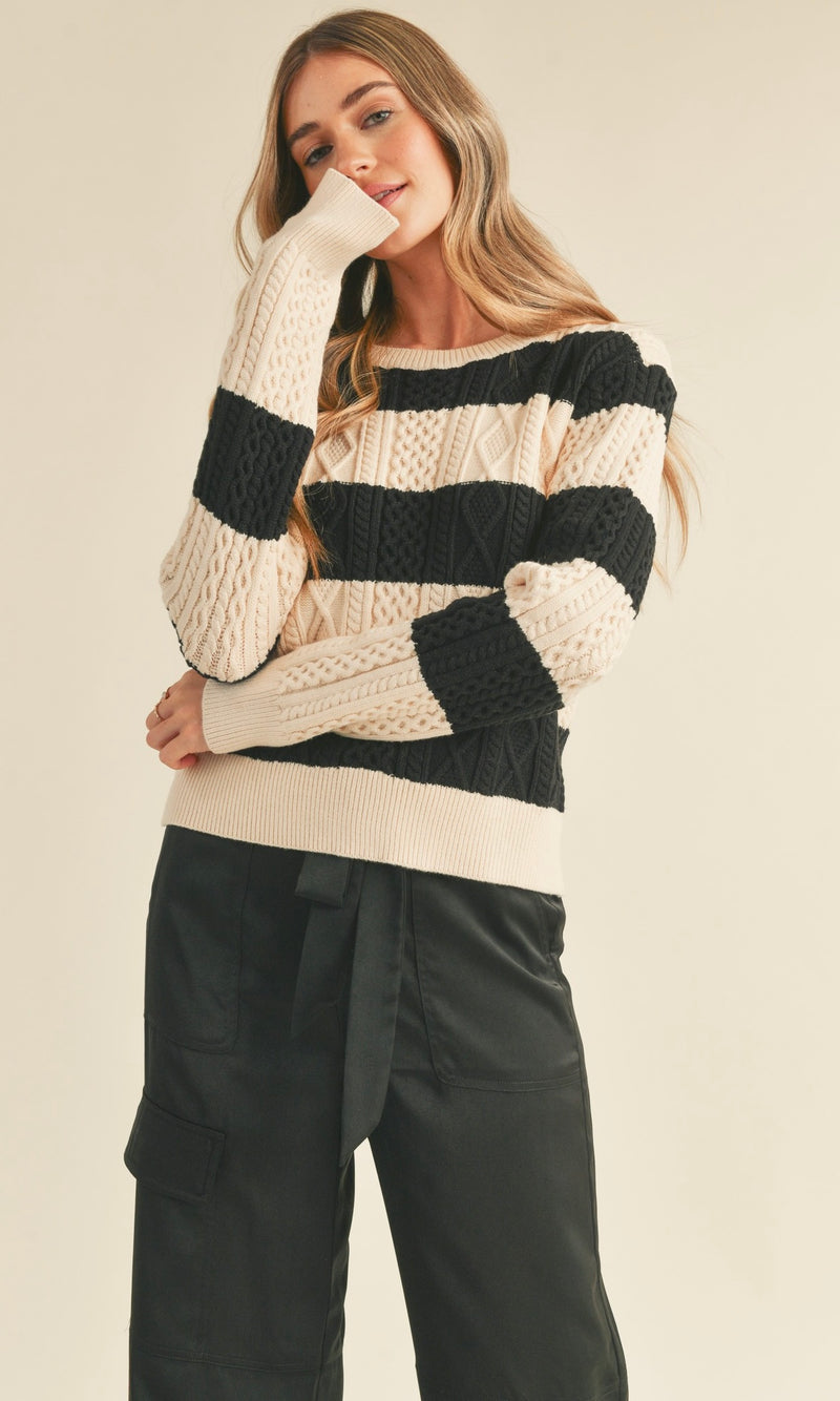 Gloria Cable Knit Sweater