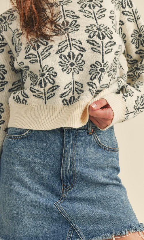 Ellie Floral Sweater