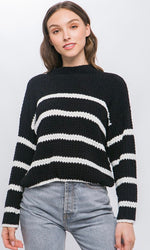 Snowflake Striped Sweater Multiple Colors