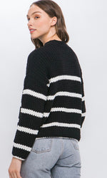Snowflake Striped Sweater Multiple Colors