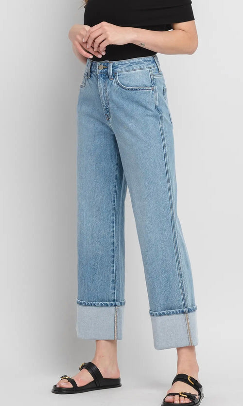 Gabby Cuffed Vervet Denim