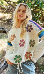Daisy Ivory Knit Sweater