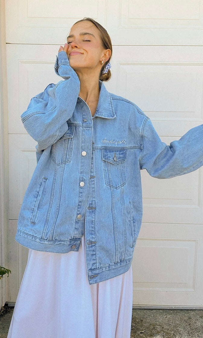 God of Miracles Denim Jacket