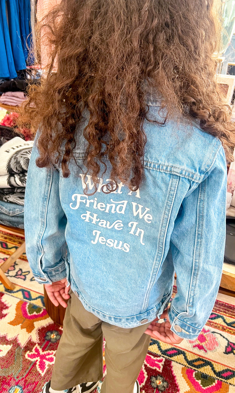 Friend in Jesus Toddler Denim Jacket
