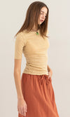 Ribbed Sleeve Top (Multiple Colors)