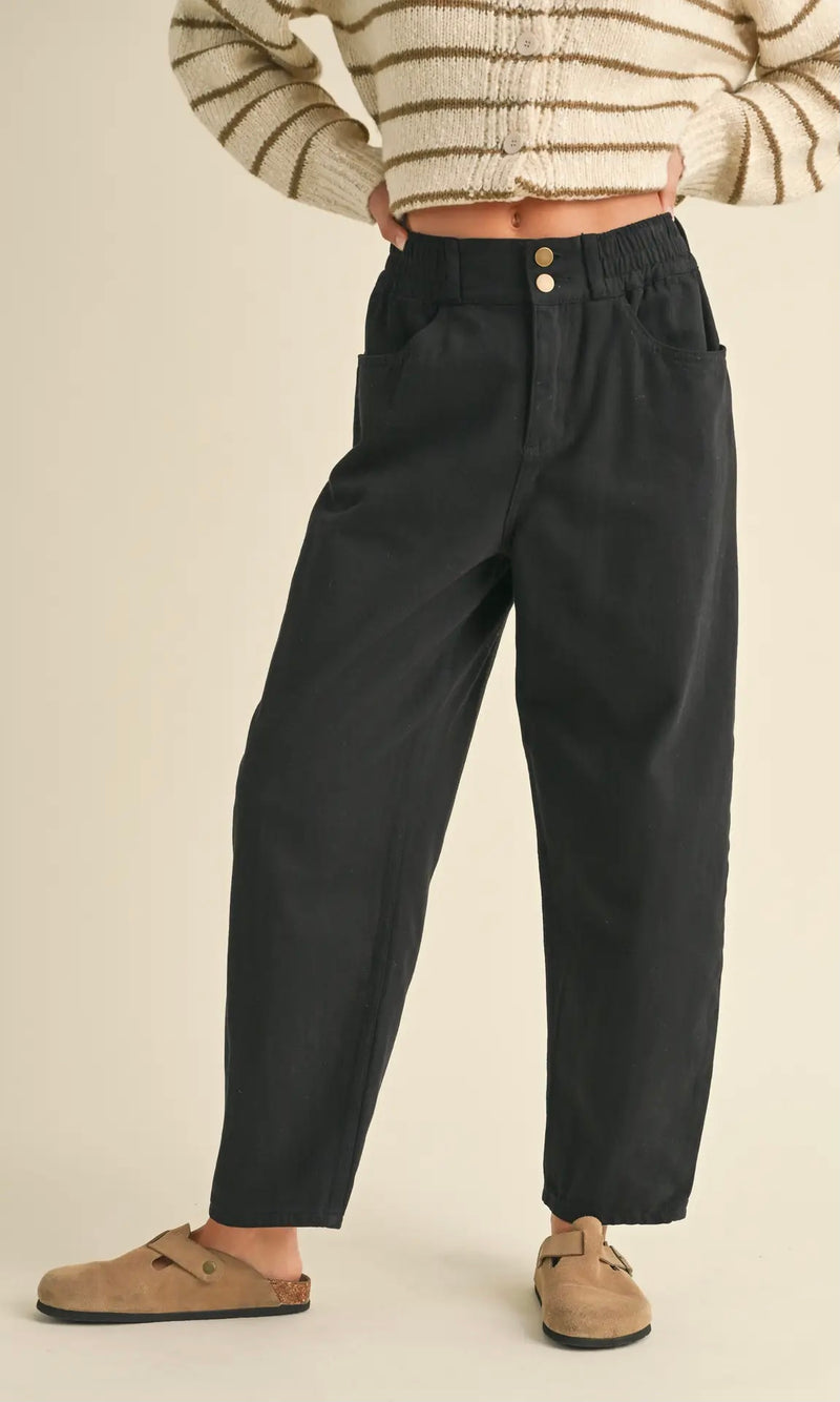 Cotton Barrel Pants