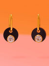 Deco Glam Diamond Hoops