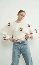 Cherry Chunky Knit Sweater