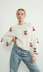 Cherry Chunky Knit Sweater