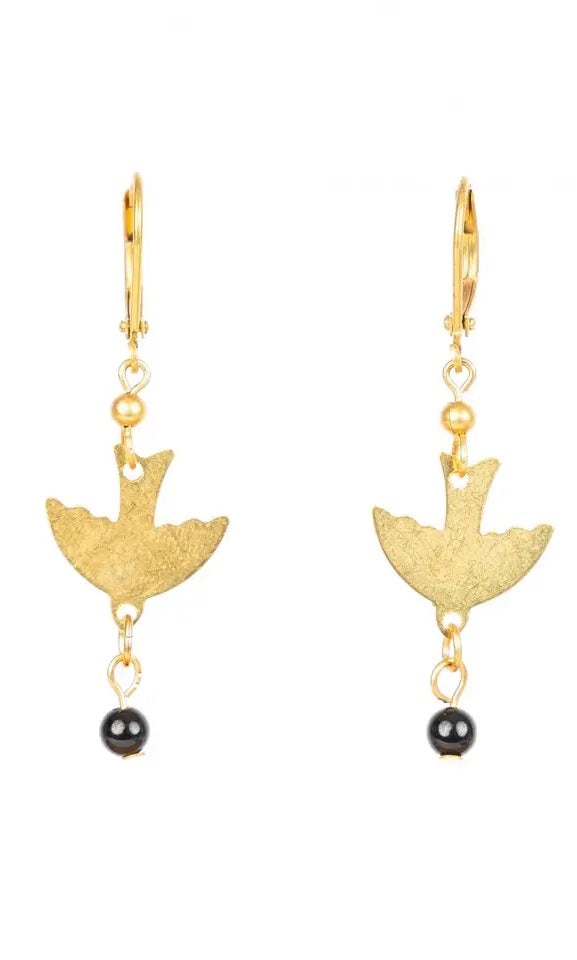 Bird & Stone Fruit Earrings (Multiple colors)