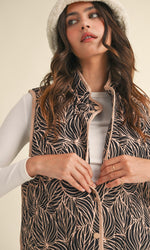 Scalloped Hem Quilted Vest