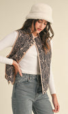 Scalloped Hem Quilted Vest