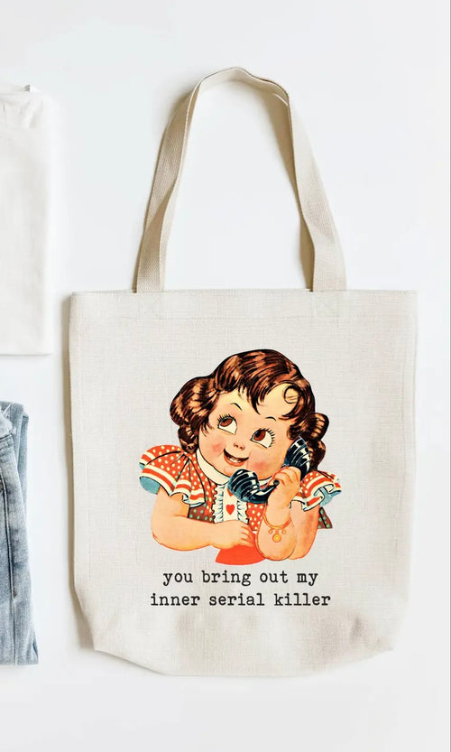 Inner Serial Killer Tote Bag/Shoulder bag