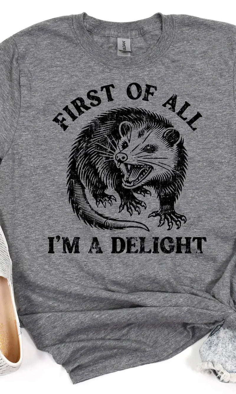 I’m a Delight Possum Graphic Tee