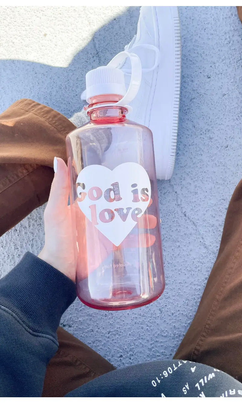God is Love Water Bottle