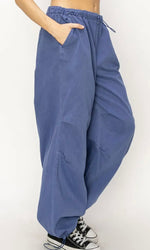 Cobalt Parachute Pants