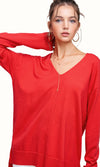 Soft Knit V-neck Long Sleeve *color options*