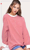 Candy Cane Stripe Crewneck