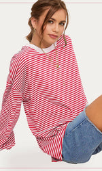 Candy Cane Stripe Crewneck