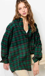 Two Tone Wash Button Down Plaid Flannel