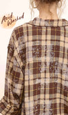 Acid Washed Button Down Flannel Shirt *Multiple Colors*