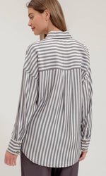 Striped Button Blouse