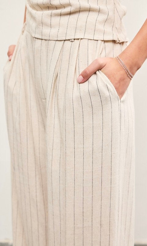 Striped Wide Leg Pants