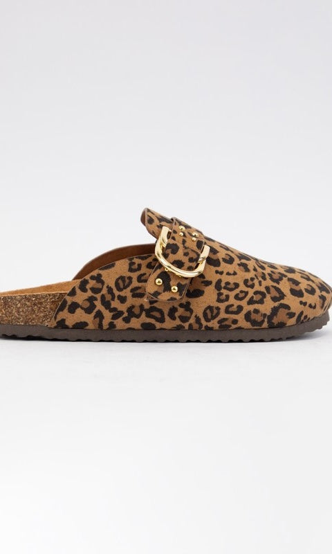 Closed Toe Leopard Clogs