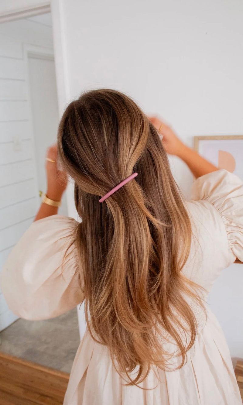 Mauve Long Barrette