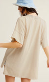 Oversized V Neck Top