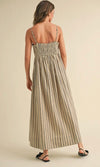 Stripe Pattern Long Dress