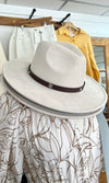 Suede Fedora With Studded Band