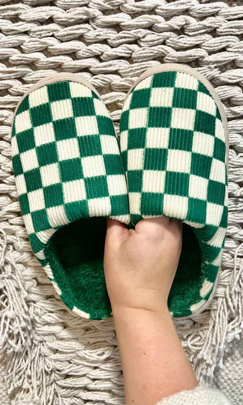 Checkered Indoor Slippers