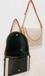Woven Crossbody Clutch Bag