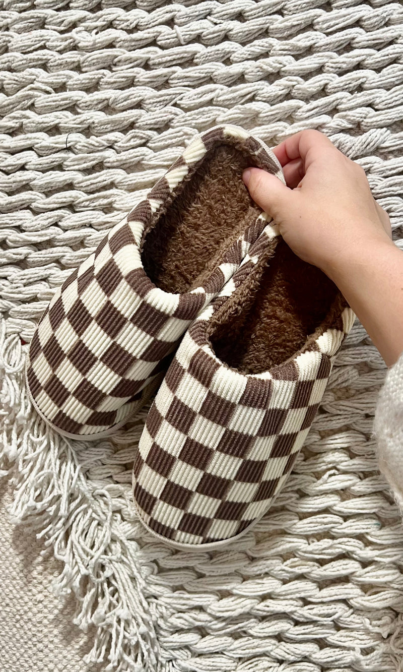 Checkered Indoor Slippers